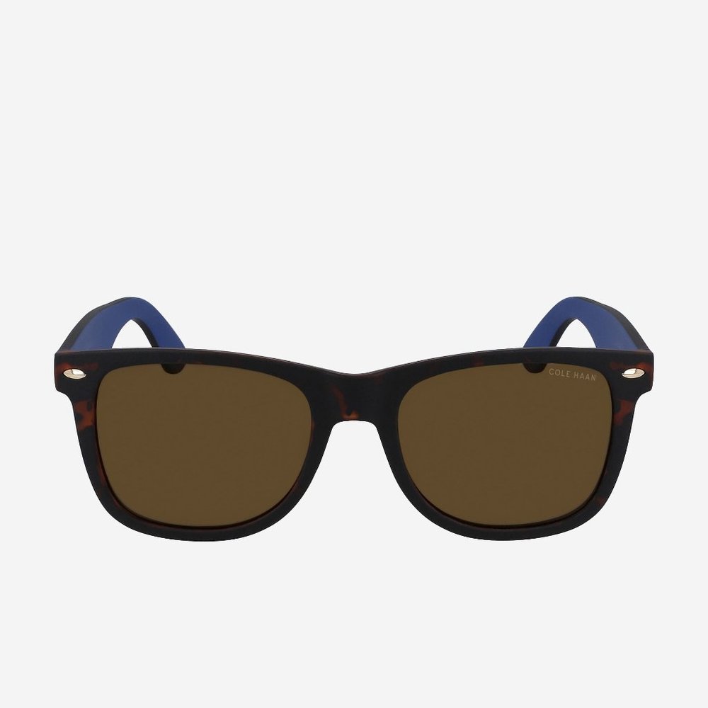 Cole Haan Polarized Wayfarer Sport Sunglasses - Tortoise Brown CH8912  54 19 150
